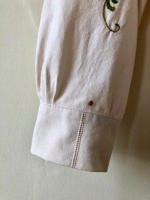 Embroidered Flowers Shirt