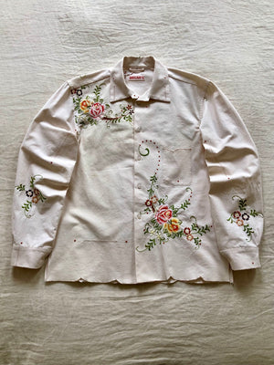 Embroidered Flowers Shirt