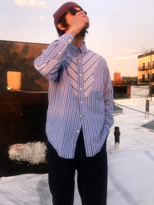 Reworked - Blue Stripes Shirt