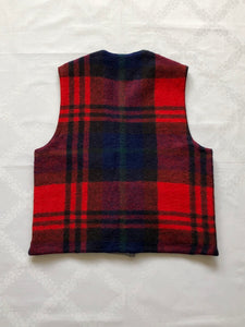 Wool Check Reversible Vest