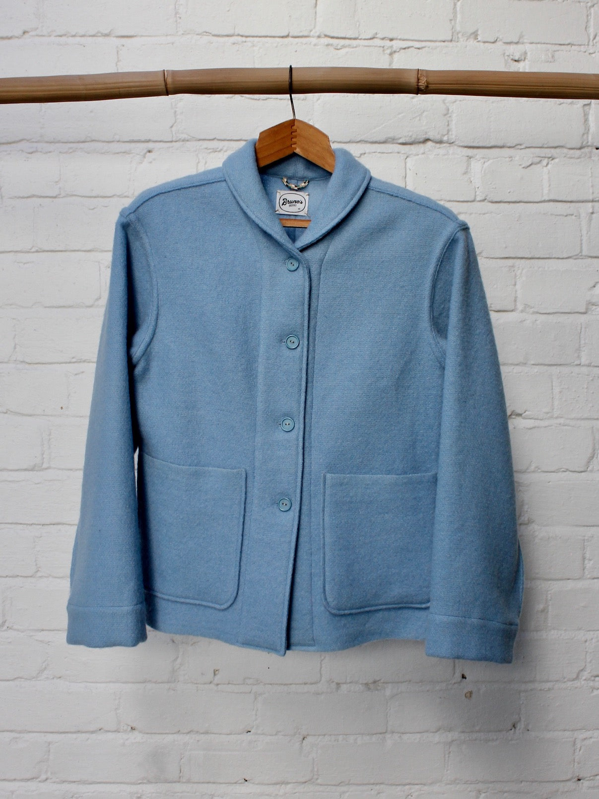 Virgin Wool Shawl Collar Jacket