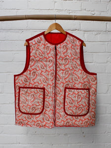 Red McGregor Quilted Reversible Vest